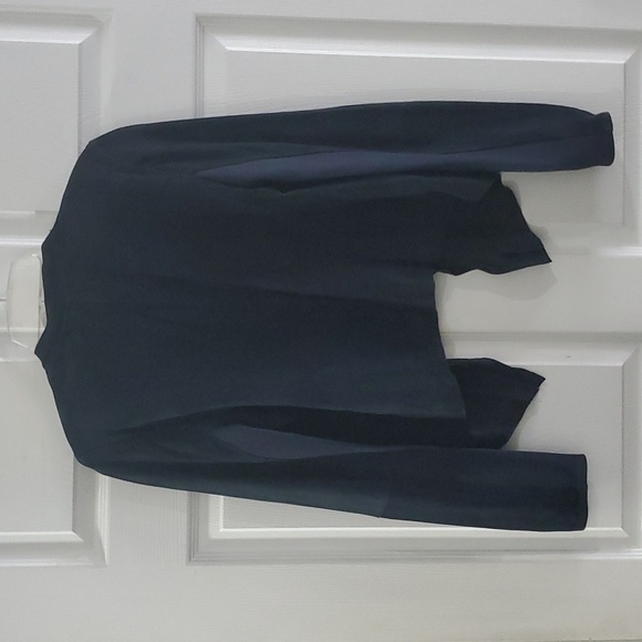 Lamarque BLUE Suede Leather Jacket Size 4 - Picture 3 of 15